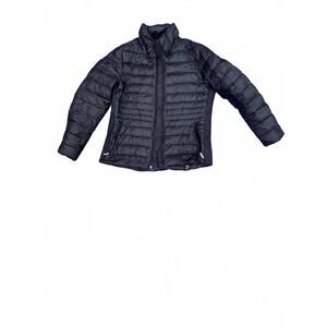 Lands' End Women's Black Puffer Jacket Large